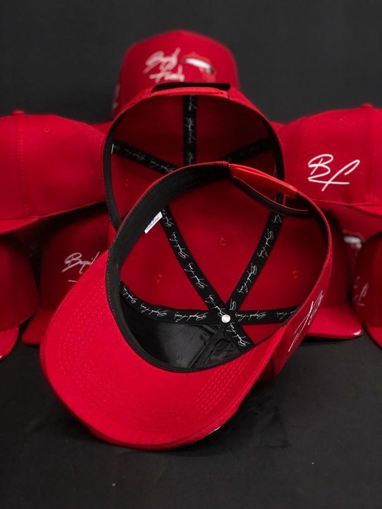 Red BF Hat. Work of Art