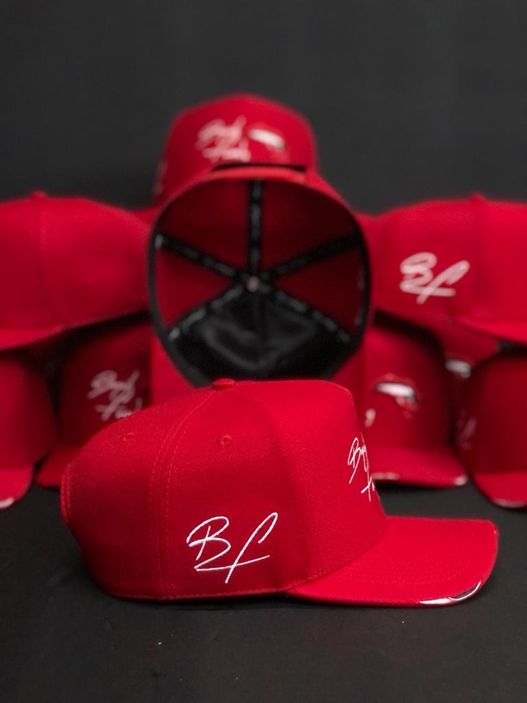 Red BF Hat. Work of Art